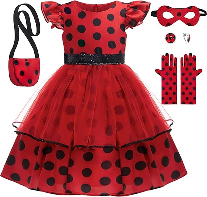 Baby Clothing Size - Kostum Cosplay Anak Perempuan Gaun Merah