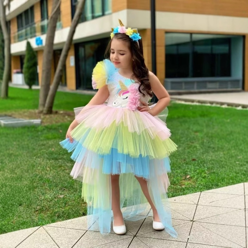 Baby Clothing For Girls - Gaun Anak Perempuan Pesta Bayi Unicorn