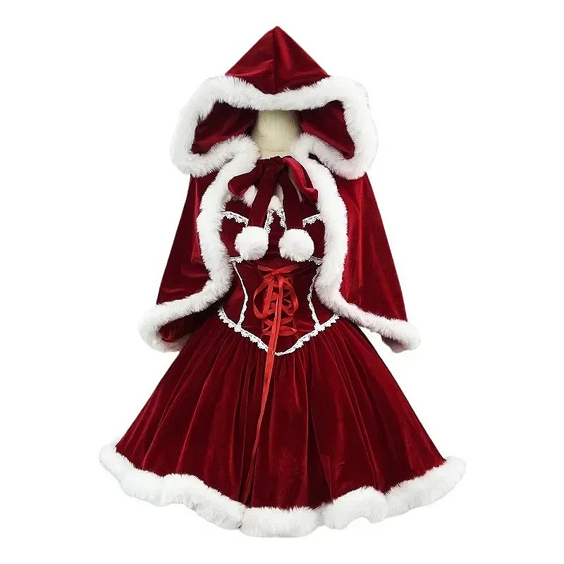 Baby Clothing Size - Kostum Cosplay Jubah Merah Tahun Baru