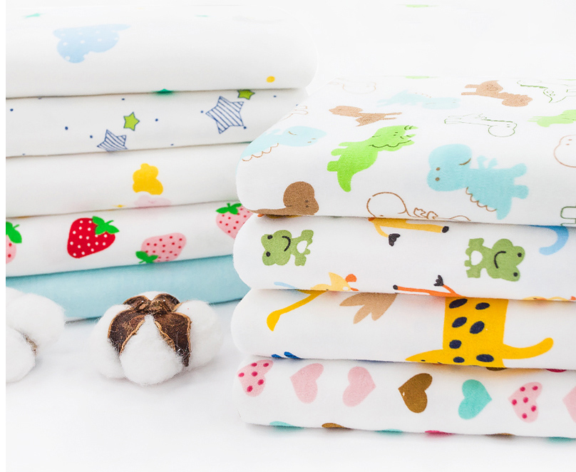 Baby Clothing Sewing - Kain Rajut Katun Cetak Kain Jersey