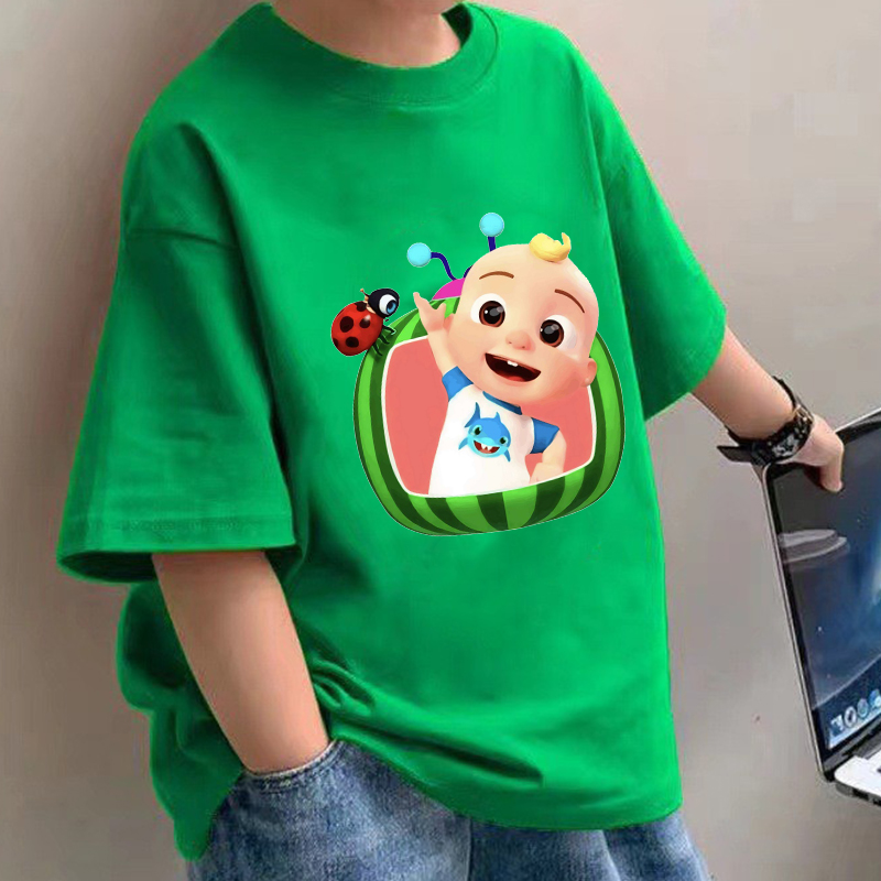 Baby Clothing In Summer - Kaus Bayi Cocomelons Kaus Lengan Pendek
