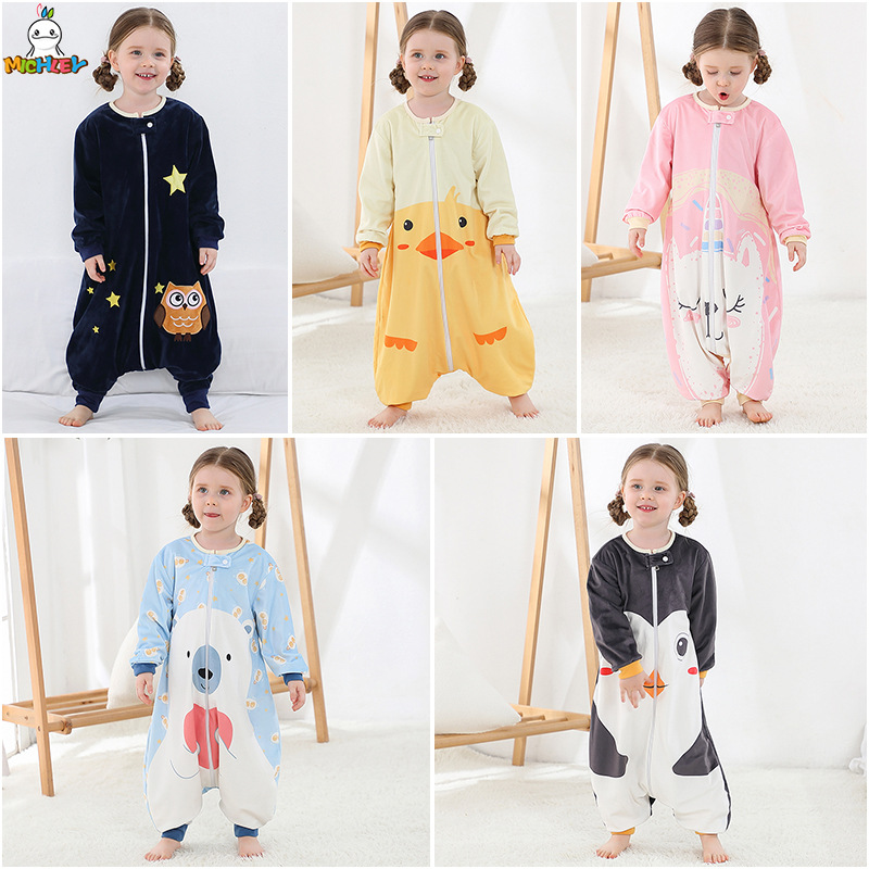 Fleece Sleep Bag - MICHLEY selimut tidur lengan panjang, pakaian