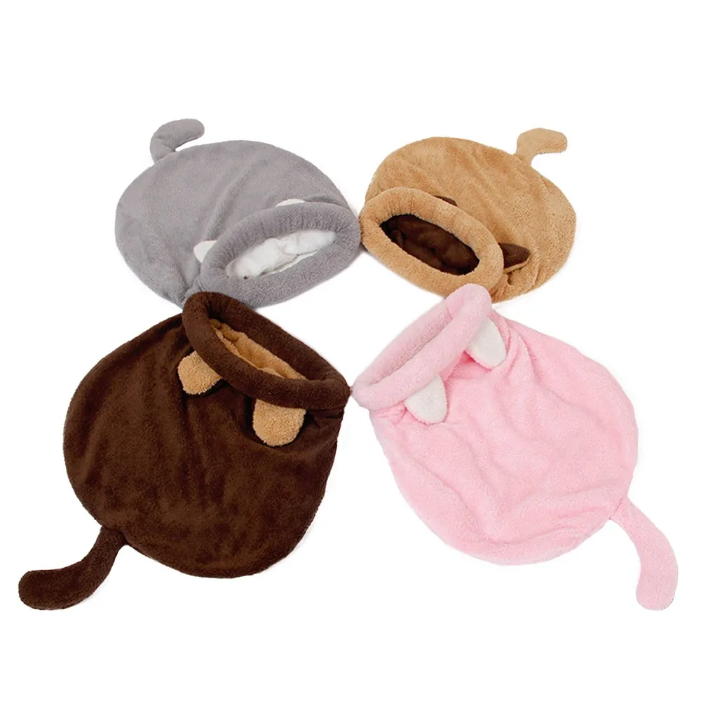 Fleece Sleep Bag - Tempat tidur kucing bulu karang hangat