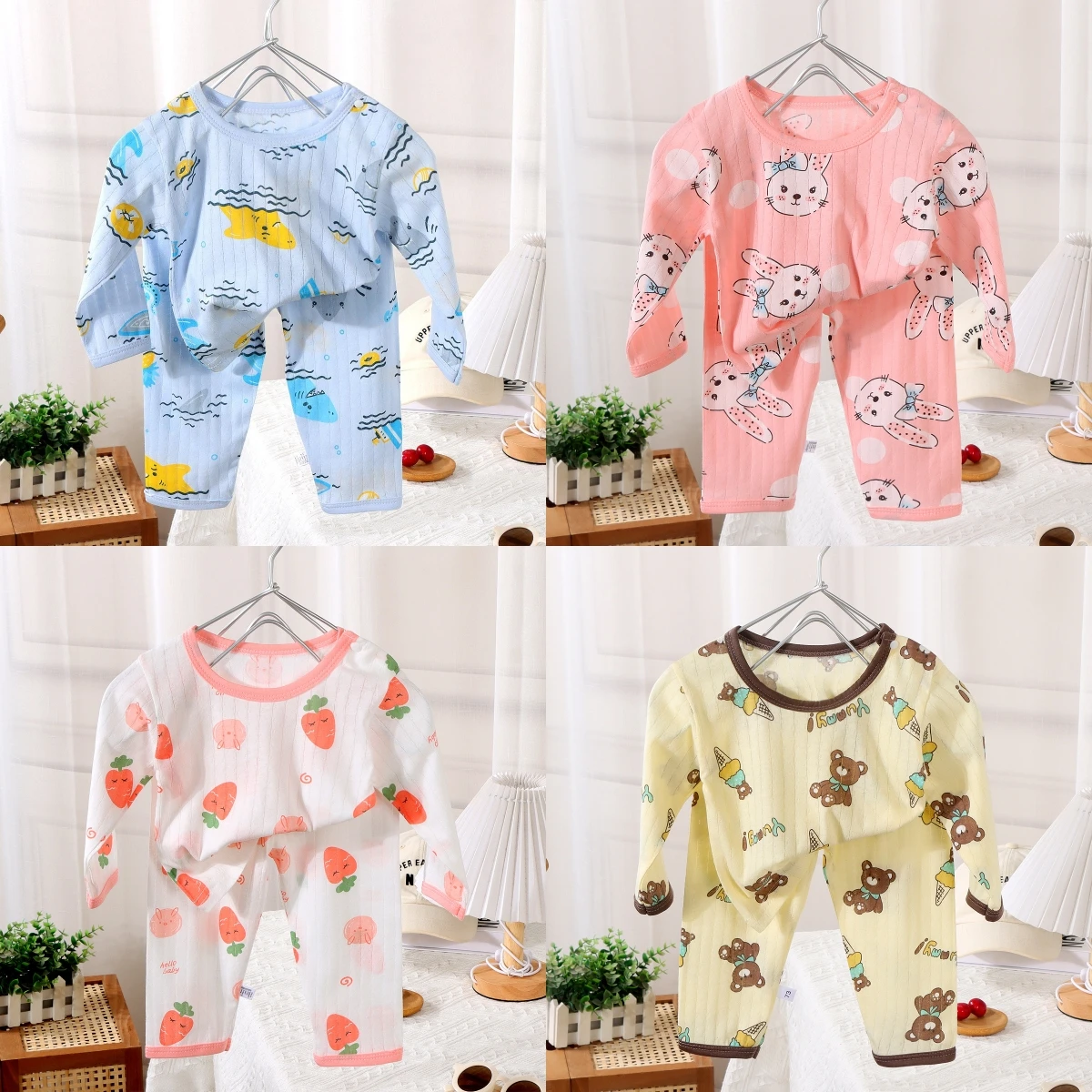 Setelan baju katun anak laki-l - Baby Clothing Dividers ulasan dan harga
