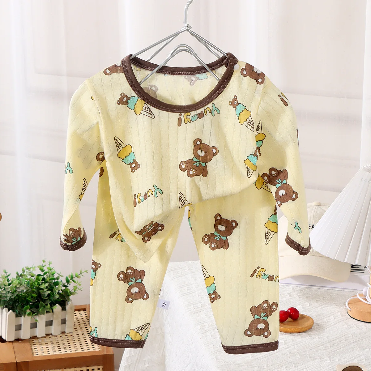 Setelan baju katun anak laki-l - Baby Clothing Dividers ulasan dan harga
