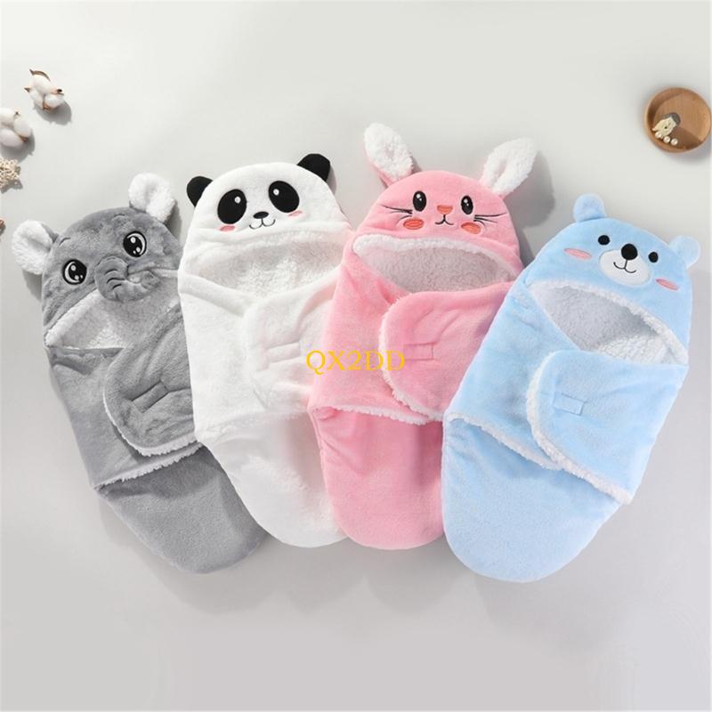 QX2D Selimut Bungkus Bayi Baru - Fleece Sleep Bag ulasan dan harga
