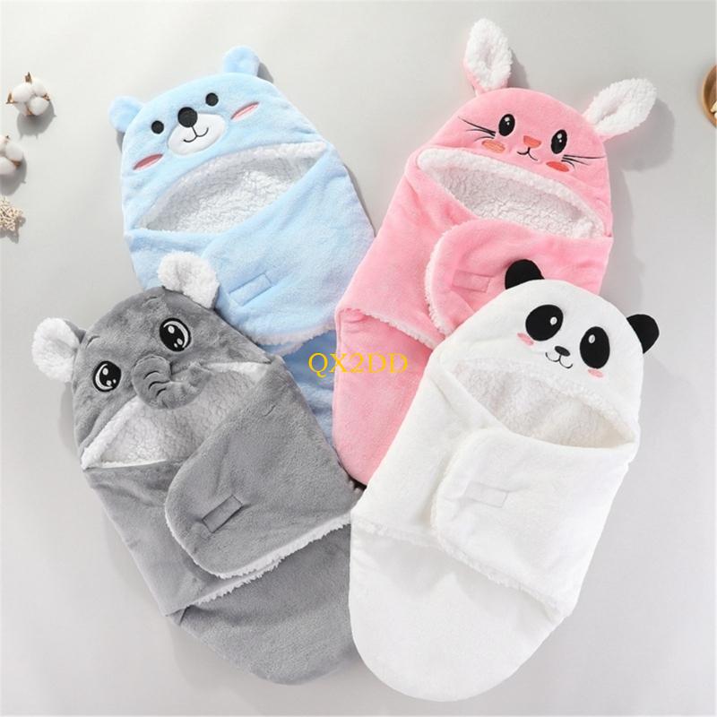 QX2D Selimut Bungkus Bayi Baru - Fleece Sleep Bag ulasan dan harga