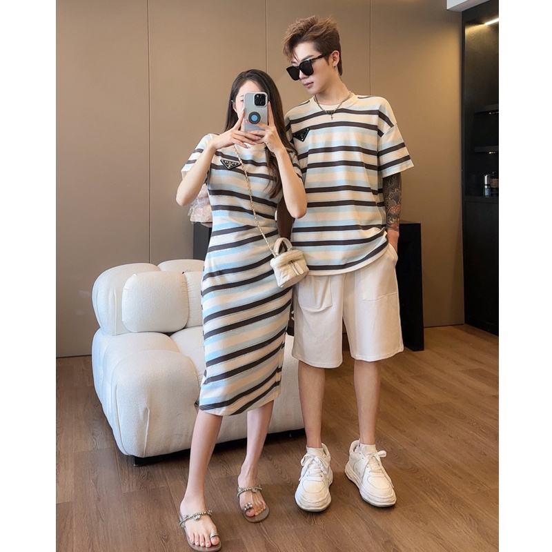 Pakaian Bergaris Seragam Ayah  - Baby Clothing In Summer ulasan dan harga