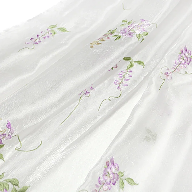 Kain bordir Wisteria DIY Hanfu - Baby Clothing In Summer ulasan dan harga