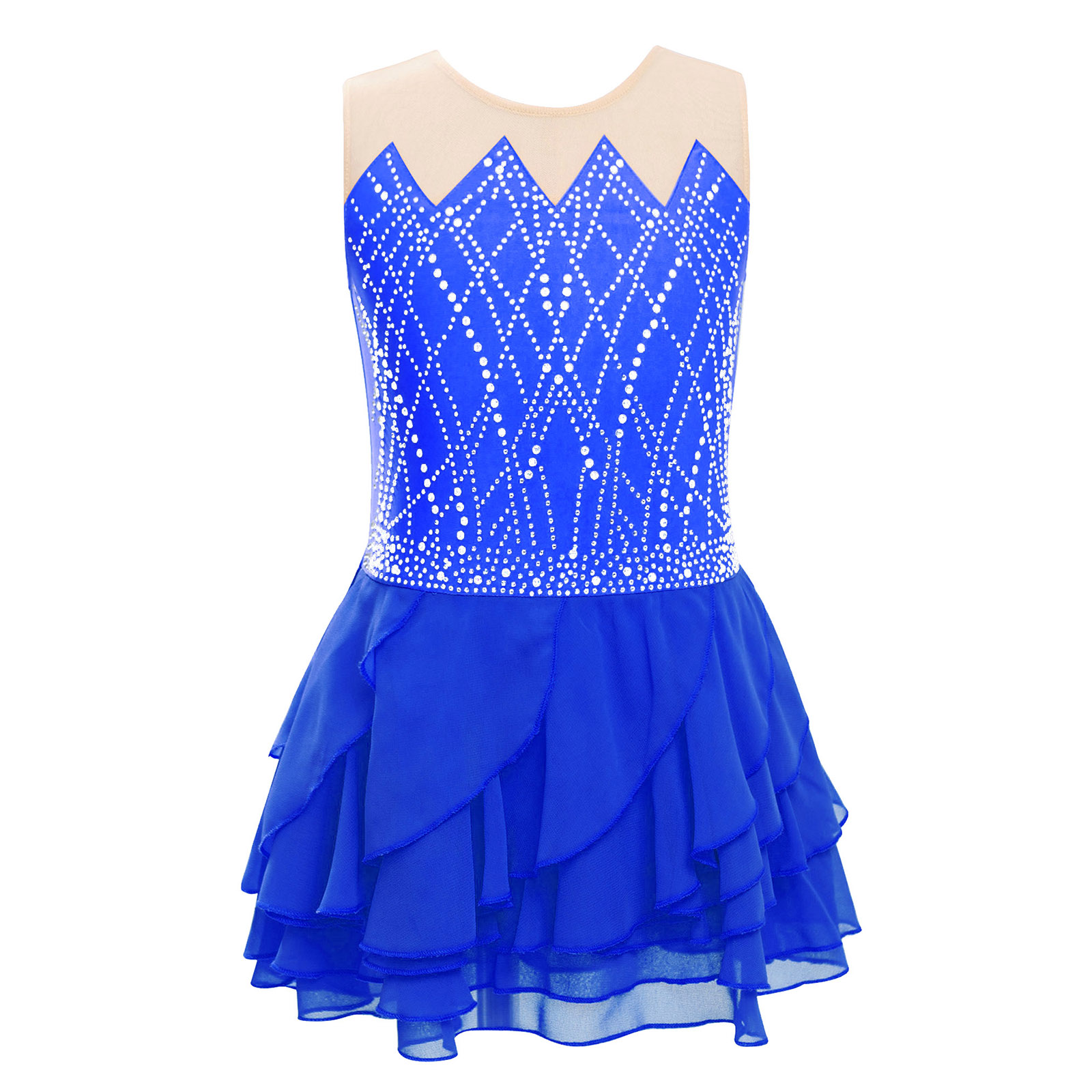 Gadis Mesh Figure Skating Gaun - Baby Clothing Size ulasan dan harga