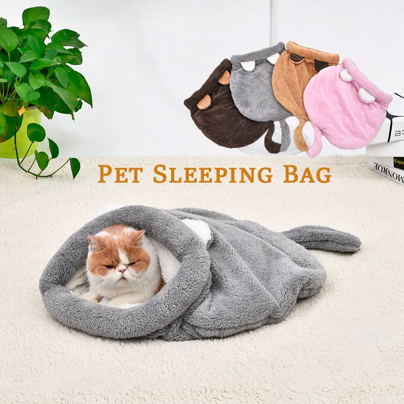 Tempat tidur kucing bulu karan - Fleece Sleep Bag ulasan dan harga