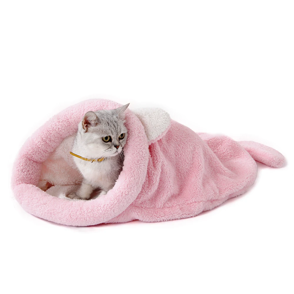 Tempat tidur kucing bulu karan - Fleece Sleep Bag ulasan dan harga